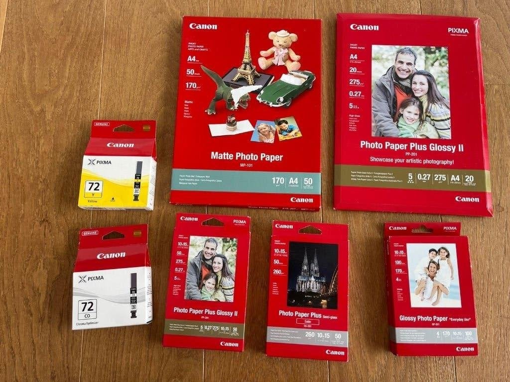 veel fotopapier voor Canon fotoprinter, Nieuw, Overige formaten, Ophalen of Verzenden, Vervagingsbestendig