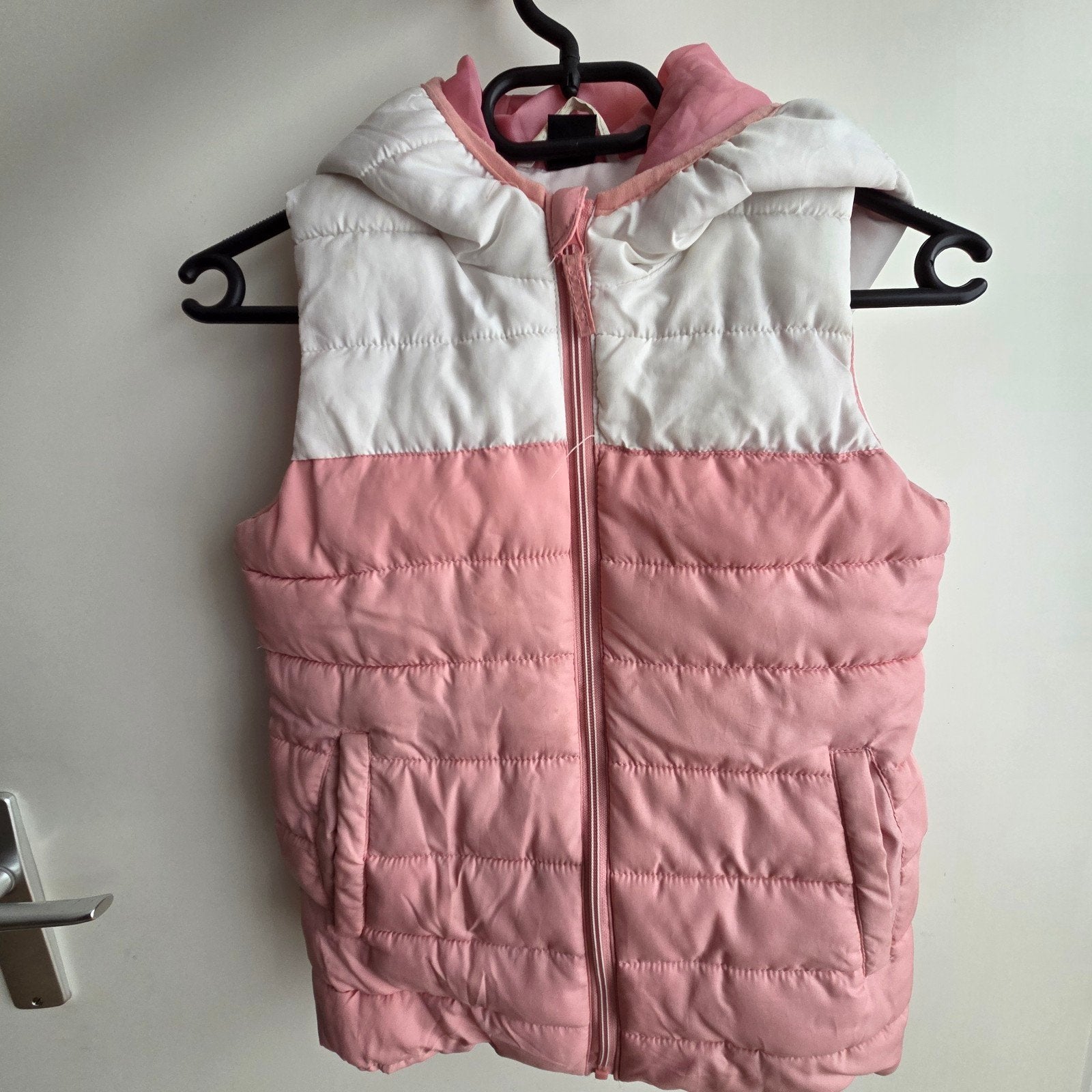 YFK Roze/Wit Bodywarmer voor Meisjes - Maat 134/140, Kinderen en Baby's, Ophalen, Gebruikt, Meisje, YFK
