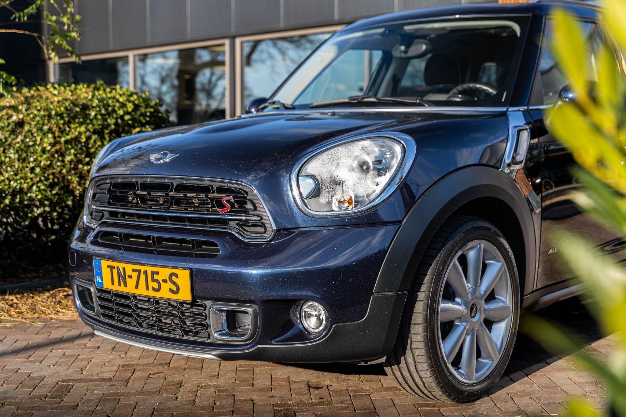 MINI Countryman 1.6 Cooper S ALL4 Chili Panoramadak Leer Sto, Auto's, 15 km/l, Blauw, Leder en Stof, 1365 kg