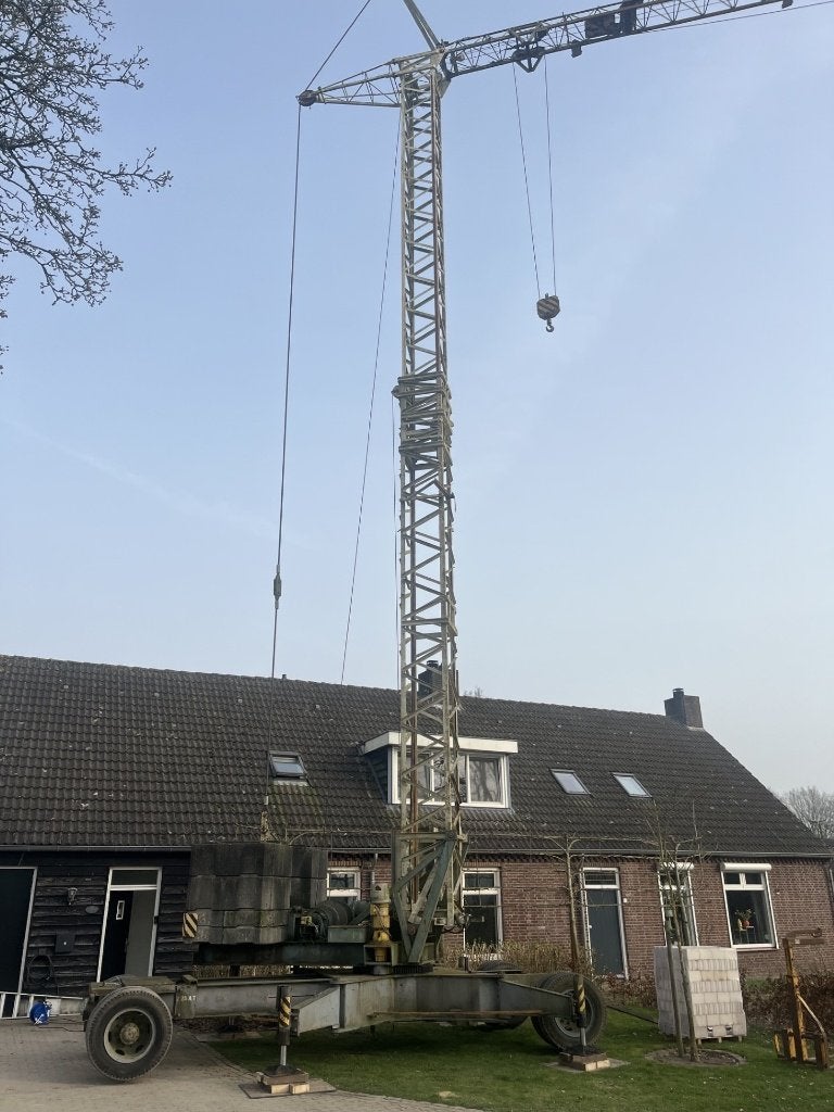 Sterke mobiele bouwkraan Munsters F20 incl accessoires, Ophalen, Hijswerktuig
