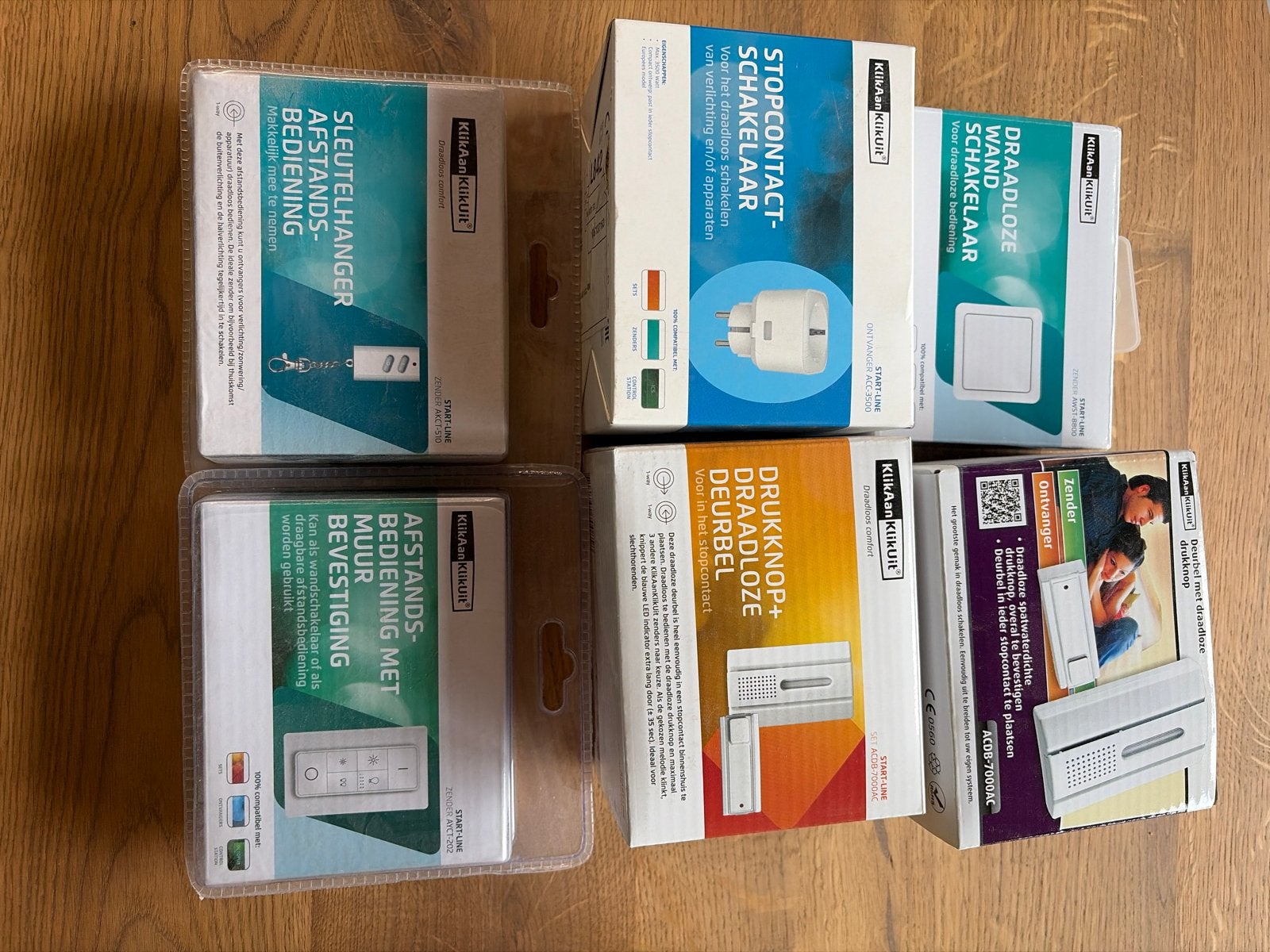 Kikaan KlikUit Smart Home Set: Schakelaars, Deurbel, Afstand, Ophalen of Verzenden, Nieuw