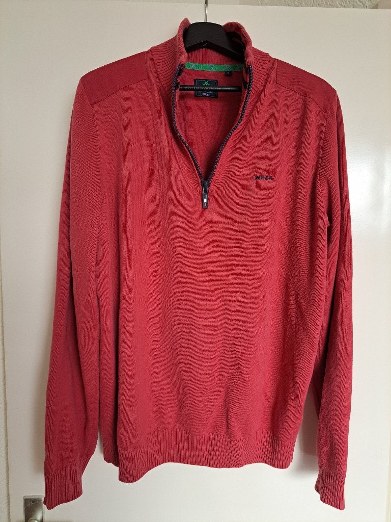 NZA (schippers)trui sweater, ZGAN, rood, maat XL, New Zealand Auckland, Maat 56/58 (XL), Ophalen of Verzenden, Zo goed als nieuw