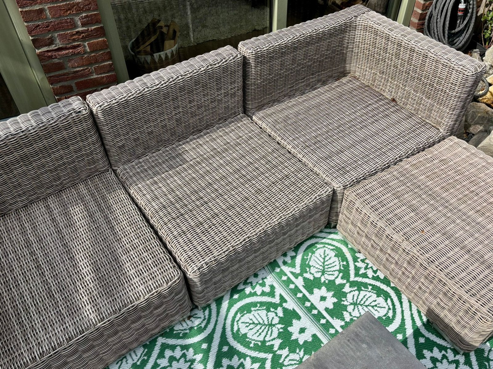 3-zits loungebank, Tuin en Terras, Ophalen, Gebruikt, 3 zitplaatsen, Loungeset