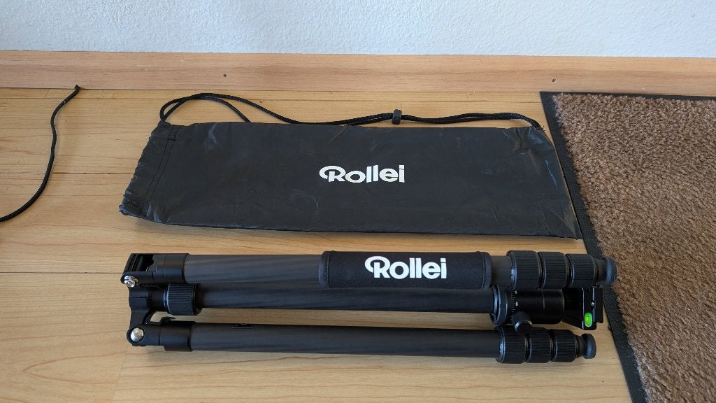 Rollei C6i Carbon statief, zwart, Zo goed als nieuw, Rollei, 125 tot 150 cm, Ophalen of Verzenden