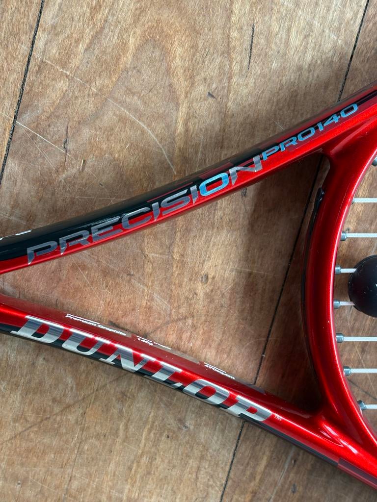 Dunlop Precision Pro 140 Squash Racket - Zo goed als nieuw, Sport en Fitness, Squash, Ophalen, Zo goed als nieuw