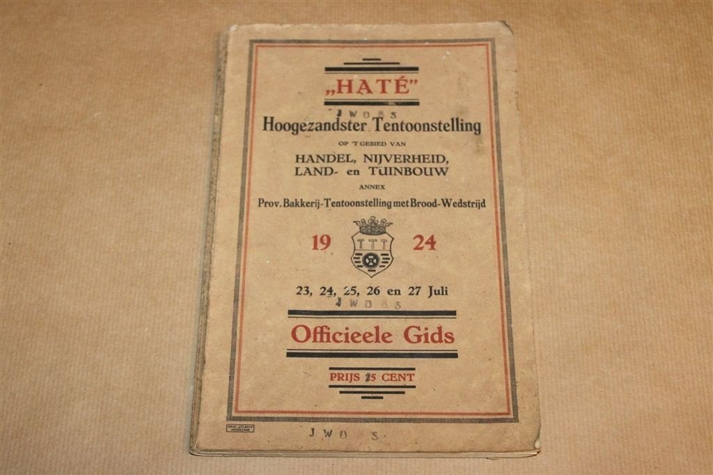 HATE Hoogezand 1924 — Zeldzame Officieele Gids, Ophalen of Verzenden, Gelezen