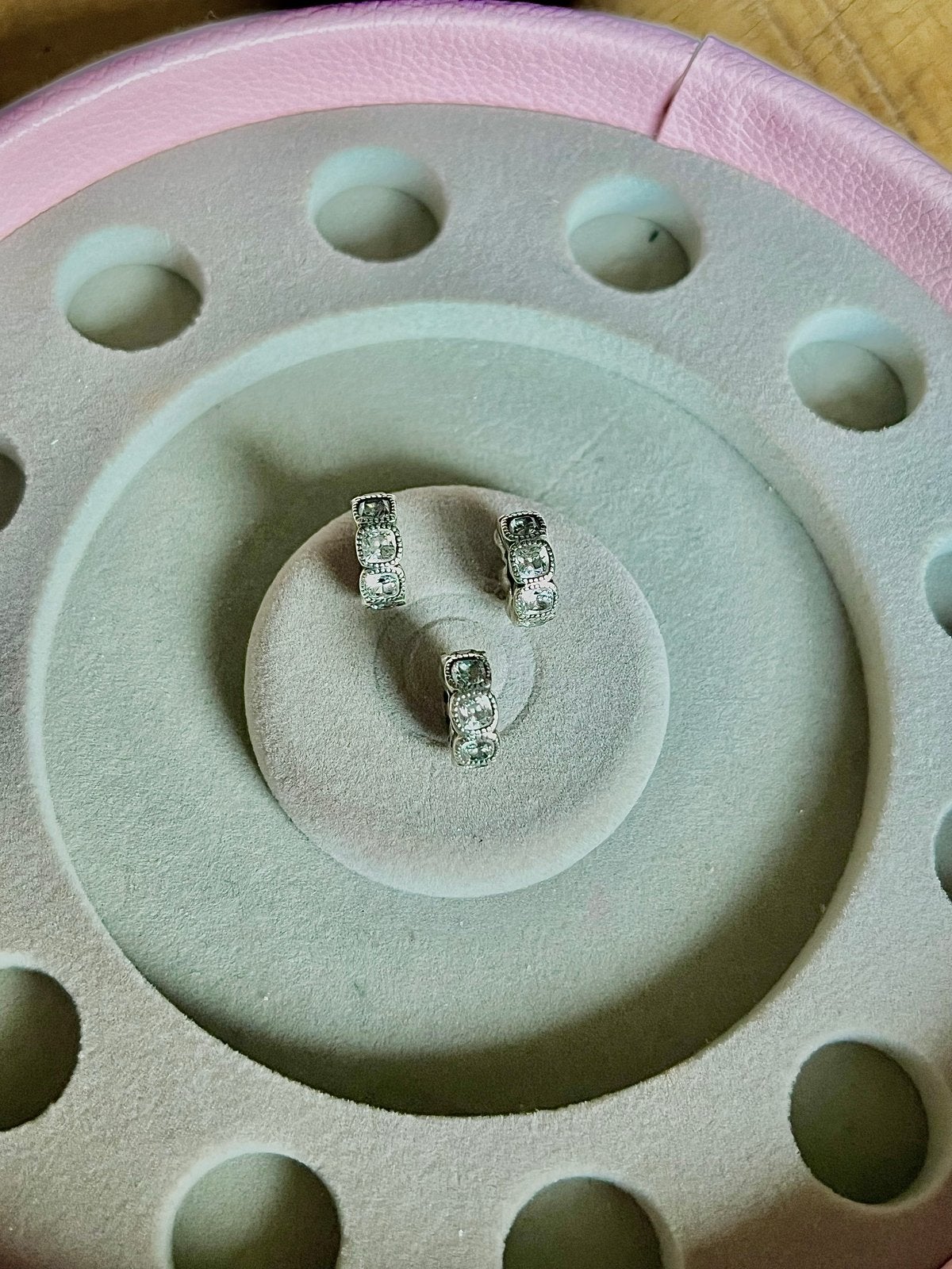 Pandora spacers zirconia - nog 1 beschikbaar!, Gebruikt, Pandora, Ophalen of Verzenden, 1 bedel