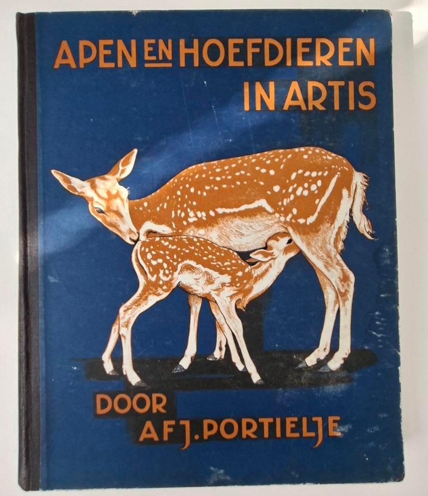Apen en Hoefdieren in Artis - A.F.J. Portielje (1940), Gelezen, A.F.J. Portielje, Ophalen of Verzenden, Natuur algemeen