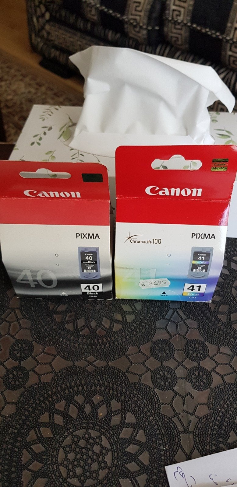 Canon Pixma PG-40 Zwart & CL-41 Kleur Cartridges, Computers en Software, Ophalen of Verzenden, Nieuw, Cartridge, Canon Pixma