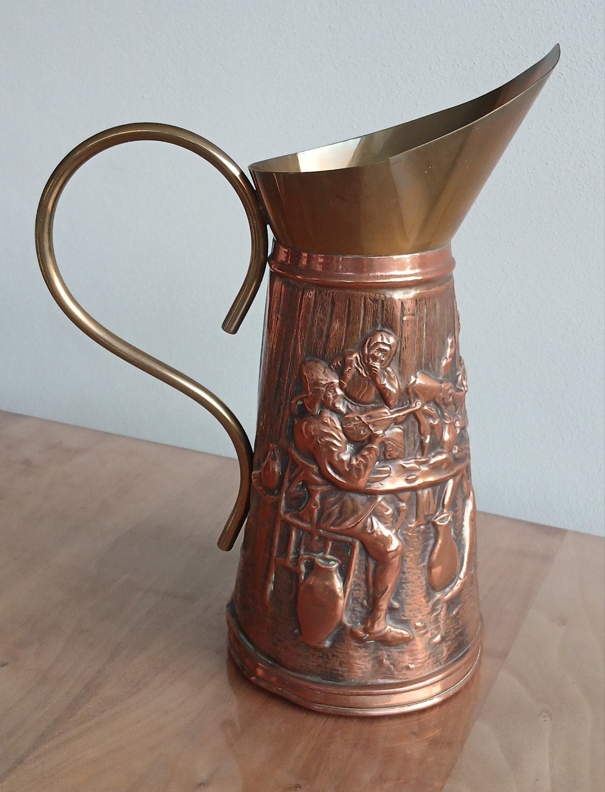 Antieke koperen kan, Antiek en Kunst, Ophalen of Verzenden