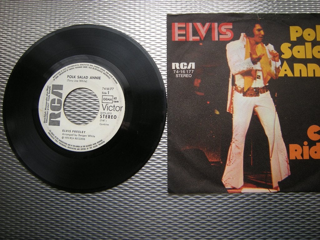 Elvis Presley Promo Duits CC Rider, Ophalen of Verzenden, Zo goed als nieuw, 7 inch, Pop