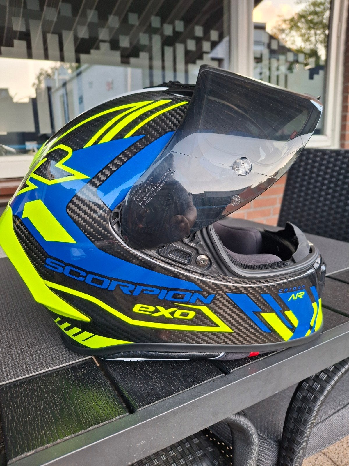 Scorpion EXO R1 Air Carbon. Maat L, Motoren, Overige merken, Ophalen of Verzenden, Nieuw zonder kaartje, Integraalhelm