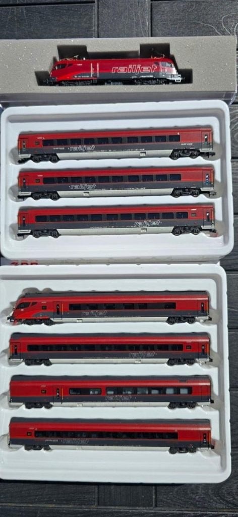 Hobbytrain OBB Railjet 8 delige set dcc sound topstaat ovp!, Hobby en Vrije tijd, Modeltreinen | N-Spoor, Overige merken, Nieuw