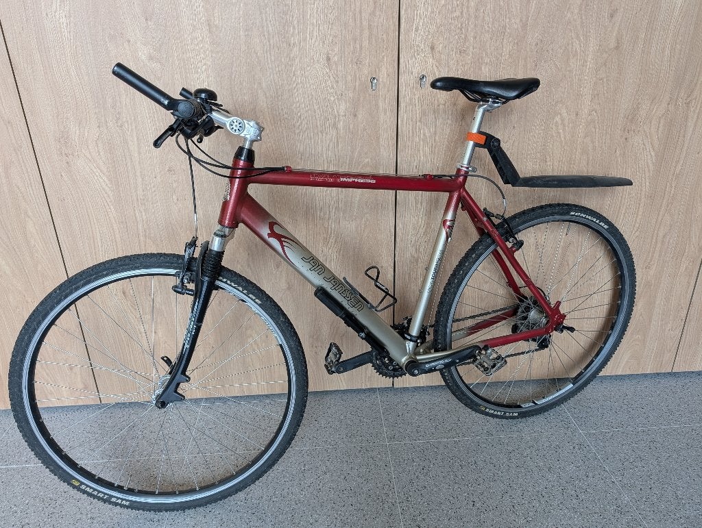 Jan Janssen Gravel Tourfiets 56cm Shimano heren sport fiets, 28 inch, Gebruikt, 10 tot 15 versnellingen, Aluminium