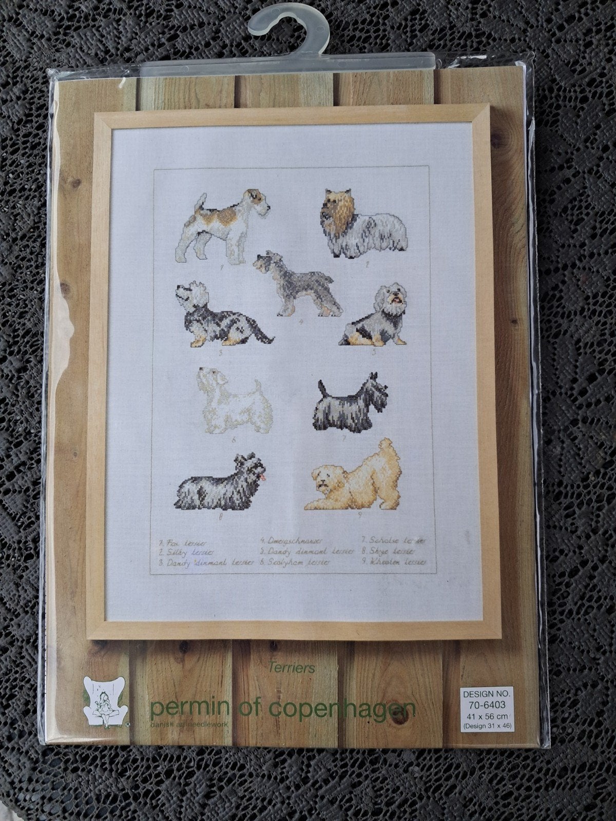 Borduurpakket Terriers Permin of Copenhagen nieuw, Ophalen of Verzenden, Nieuw, Handborduren, Borduurpakket
