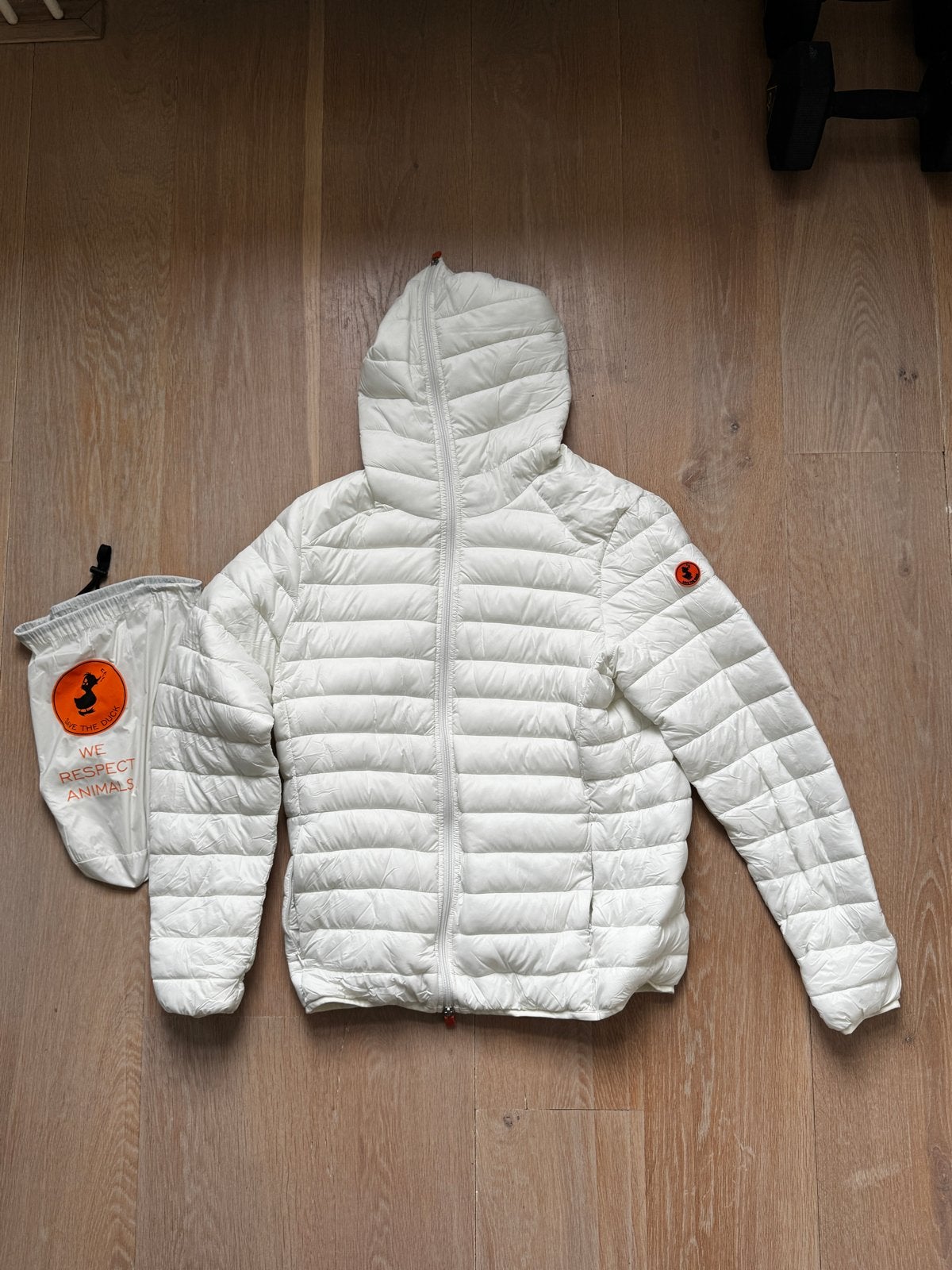 Save The Duck Ultra Light Jas - Maat XL- wit - Nieuw, Ophalen of Verzenden, Zo goed als nieuw, Overige maten, Wit