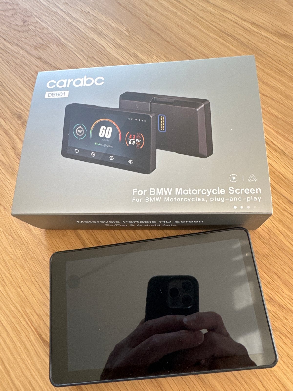 Carabc DB601 BMW Motorfiets CarPlay Smart Screen, Motoren, Accessoires | Navigatiesystemen, Verzenden, Nieuw