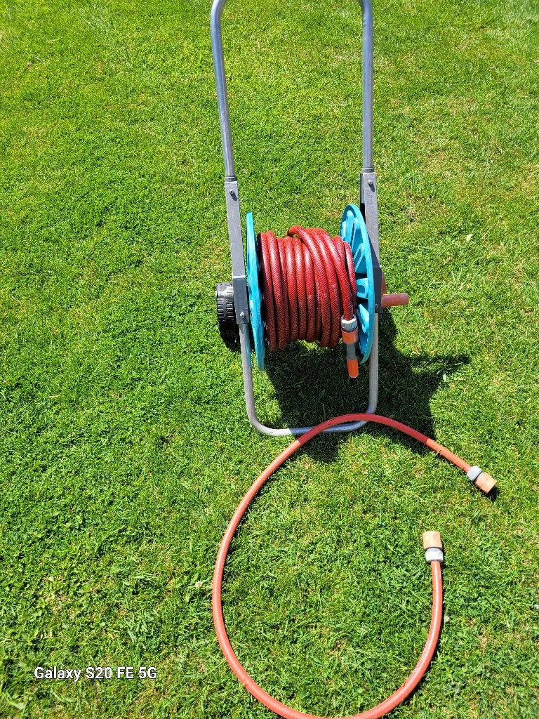 tuinslang haspel, Tuin en Terras, Ophalen, Gebruikt, Tuinslanghaspel