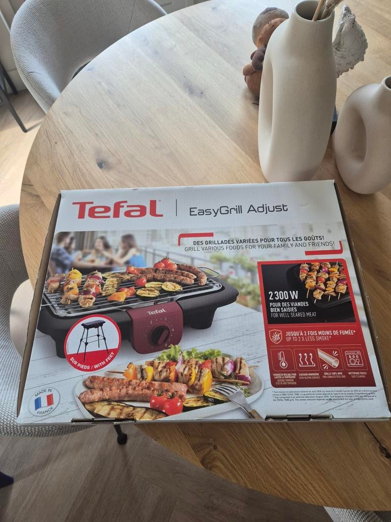Tefal EasyGrill Adjust Elektrische Barbecue 2300W, Ophalen, Nieuw, Tefal