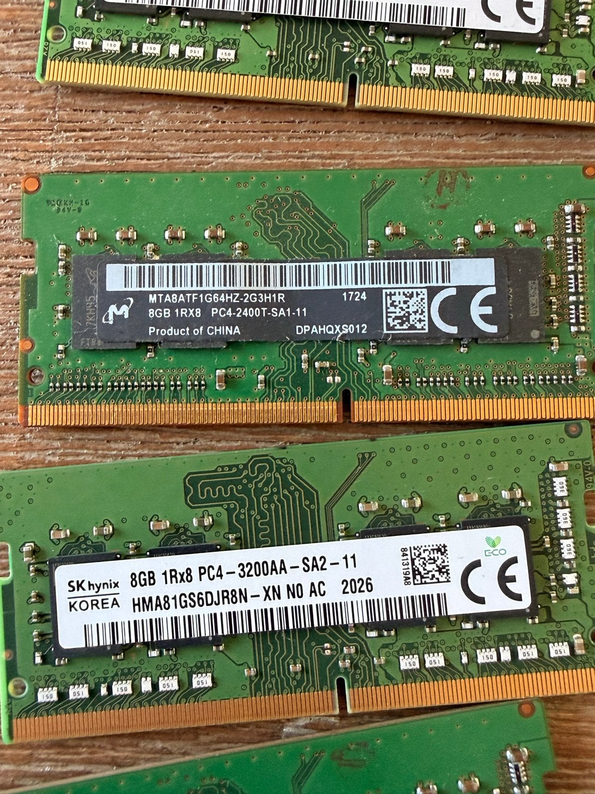 8GB DDR4 RAM Geheugenmodules voor Laptop/Desktop, Gebruikt, DDR4, 8 GB, Ophalen of Verzenden