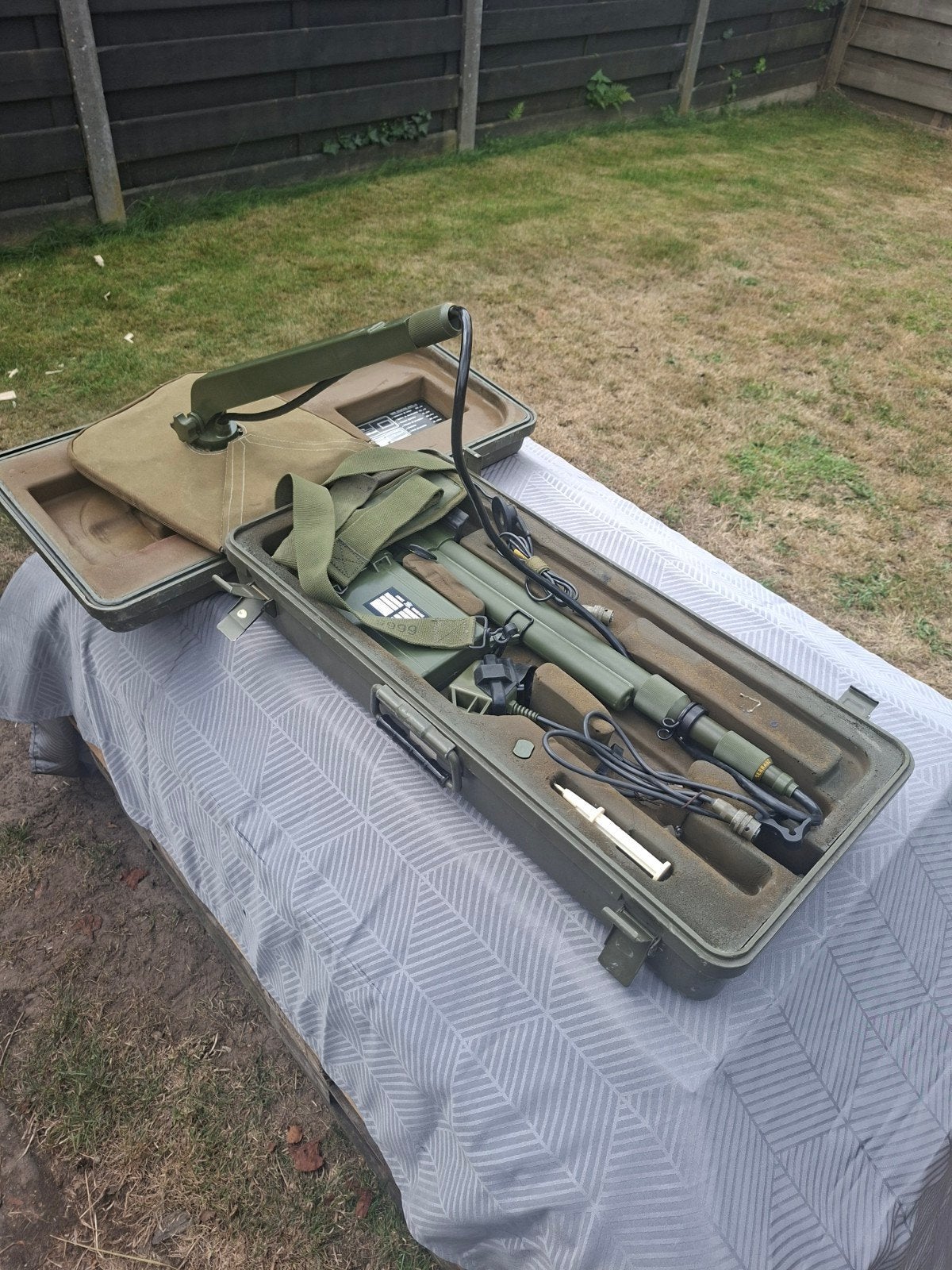 Nieuwe metaaldetector in koffer nekaf willys leger daf ya, Ophalen of Verzenden