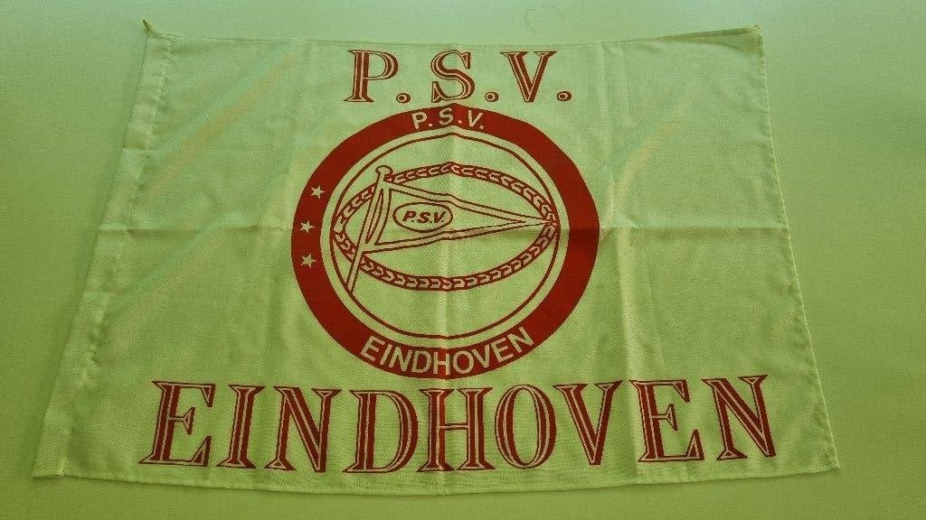 PSV vlag 64x91 cm, Ophalen of Verzenden, Zo goed als nieuw, PSV, Overige typen