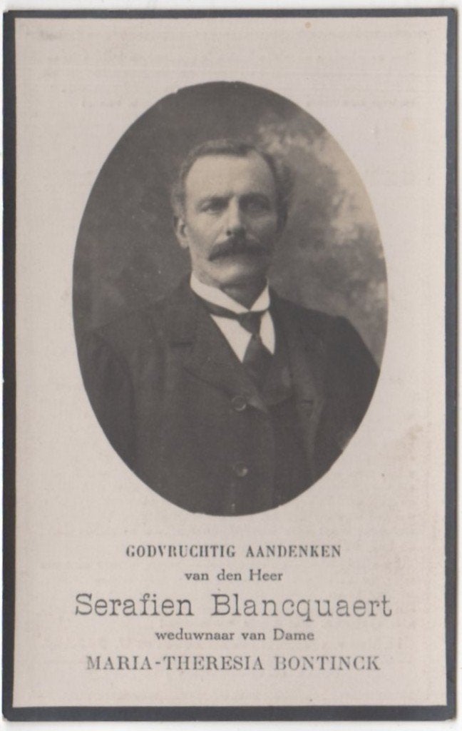 Serafien Blancquaert 1849 Uytbergen + 1937 Uytbergen, 87 jr, Verzamelen, Ophalen of Verzenden