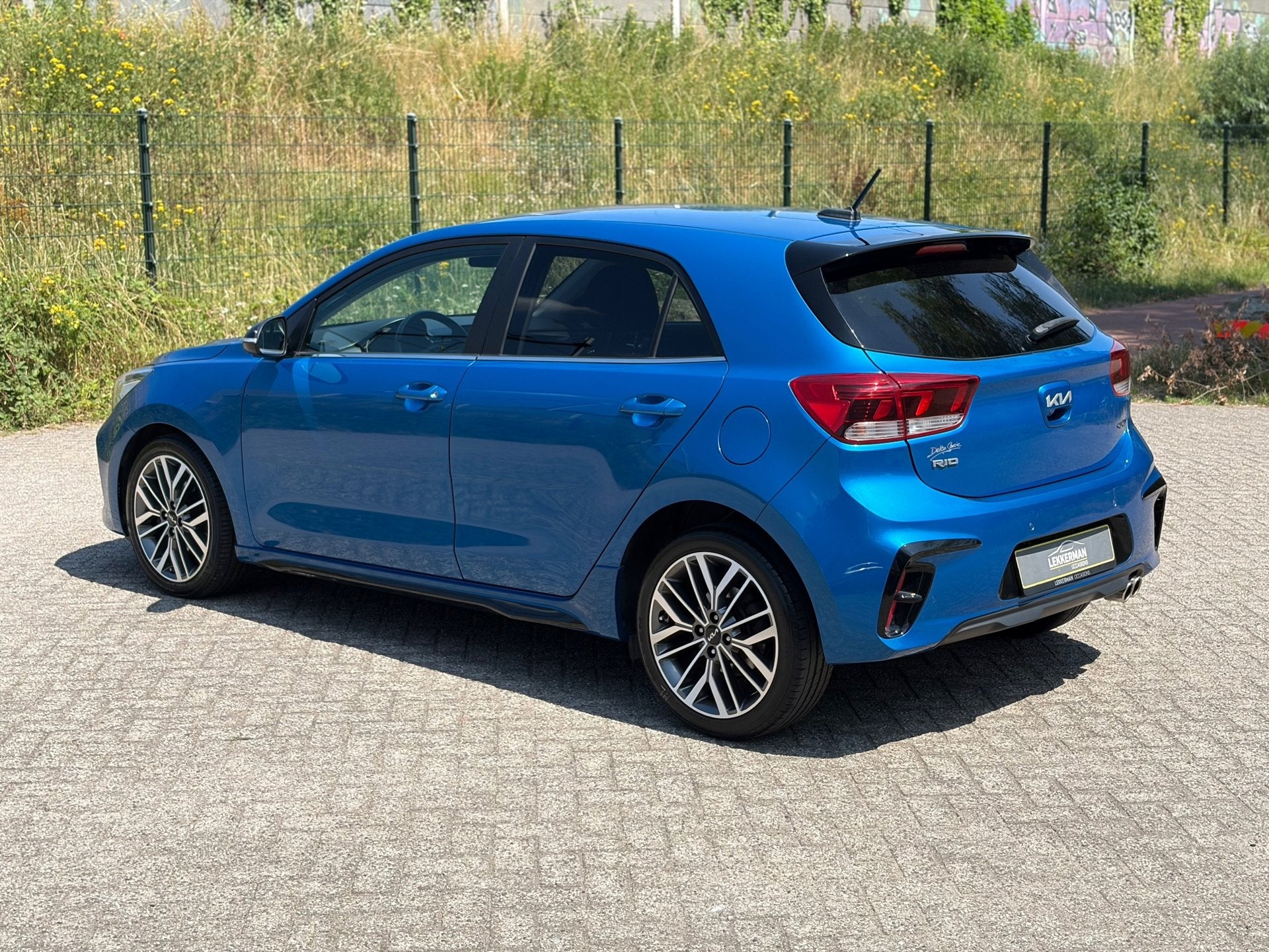 Kia Rio 1.0 T-GDi MHEV GT-Line AUTOMAAT I 36.000KM I 120PK I, Gebruikt, Zwart, Blauw, Origineel Nederlands