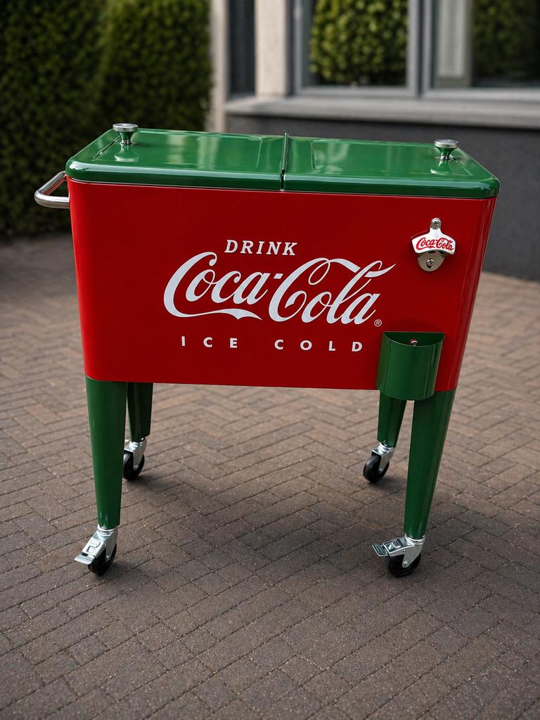 Coca-Cola Koelbox op wielen - Perfect voor feestjes!, Ophalen, Nieuw, Koelbox, Koelelement