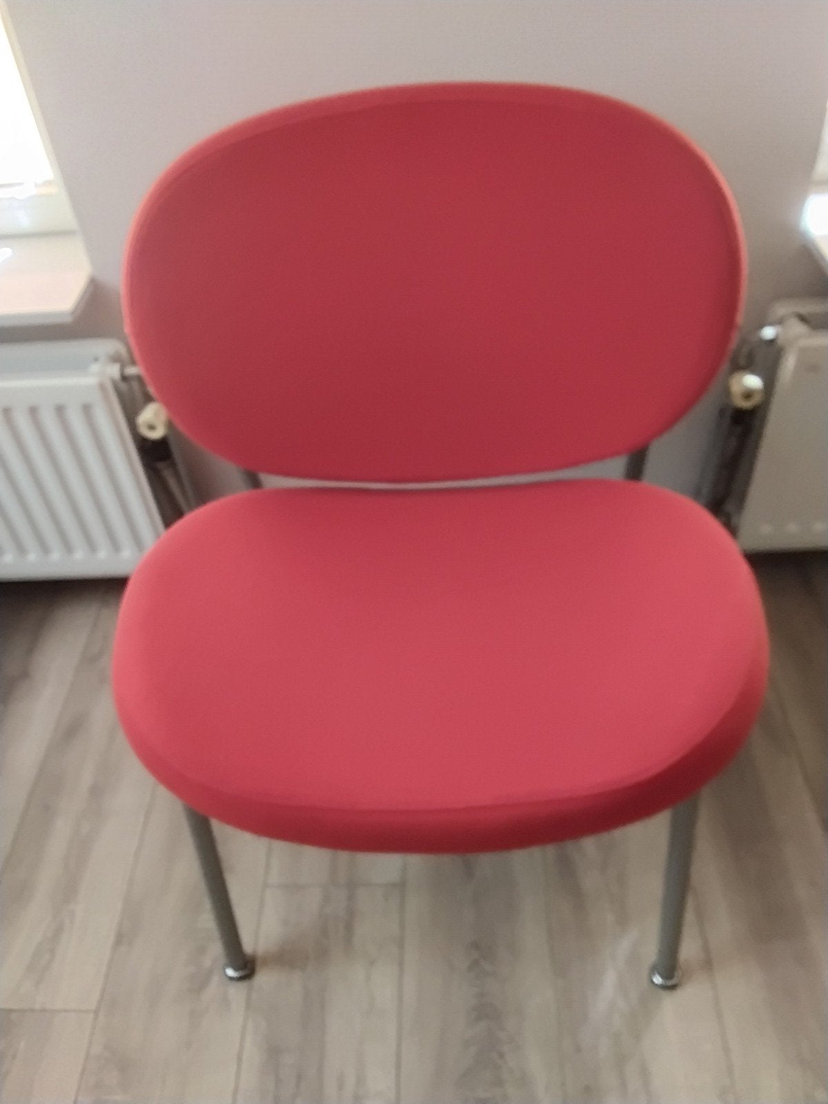 Design Fauteuil Sitland Rood - Gebruikt met lichte sporen, Ophalen, Gebruikt, Minder dan 75 cm, 50 tot 75 cm
