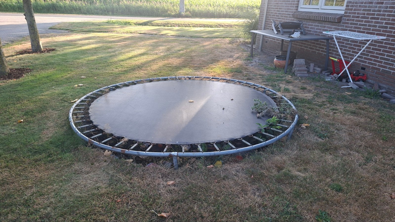 Gratis trampoline 3mtr, Ophalen, Gebruikt