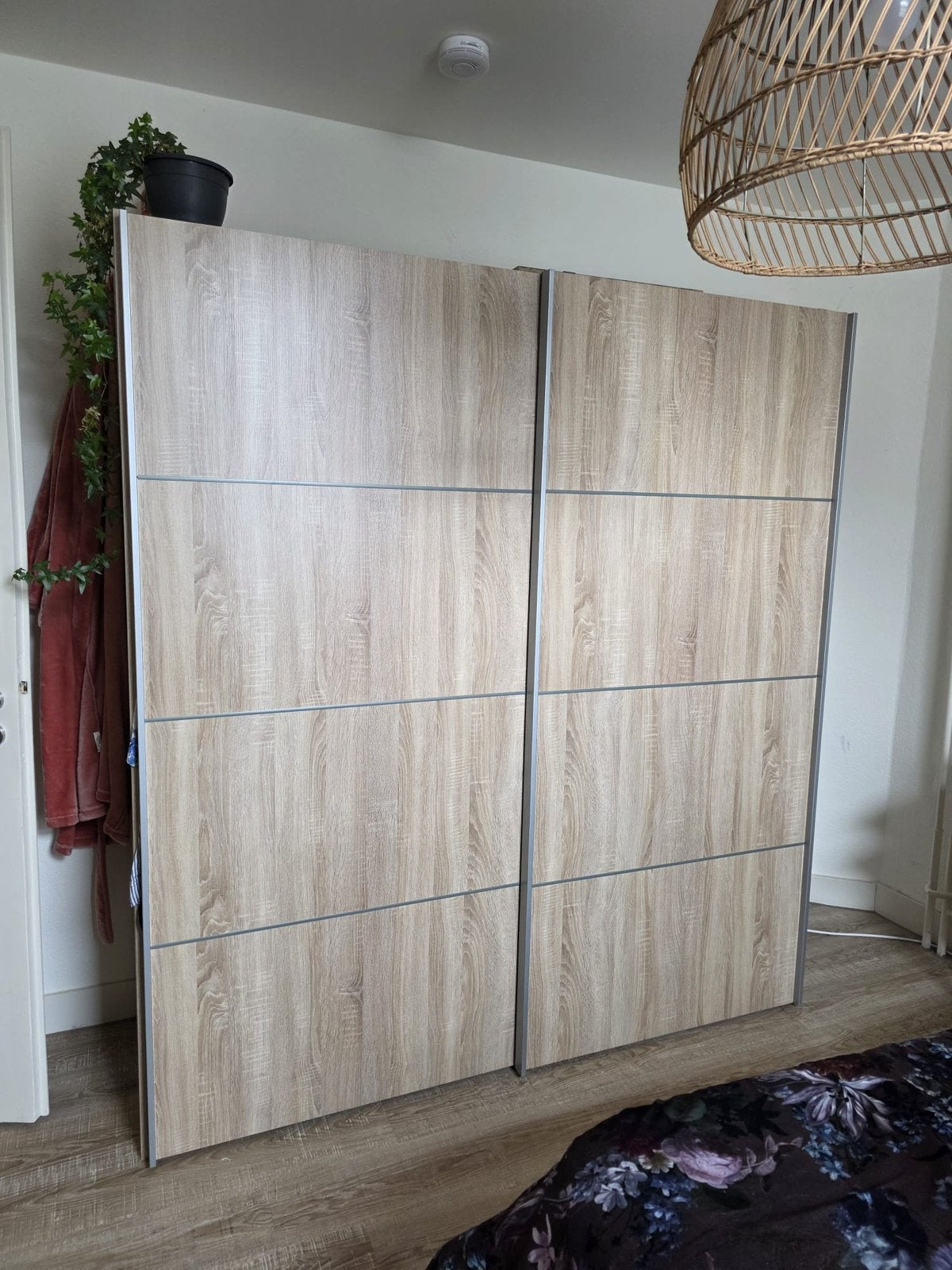 Schuifdeurkast Verona Eiken – 200 x 182 x 64 cm, Ophalen, Zo goed als nieuw, 50 tot 75 cm, 150 tot 200 cm