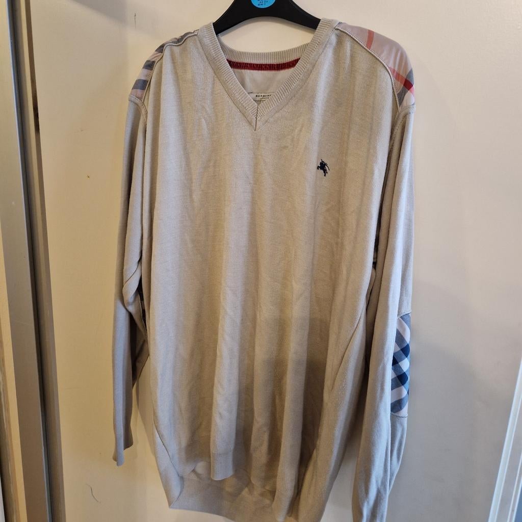 Origineel Burberry Vest Maat XL - Beige met Ruitdetails, Kleding | Heren, Truien en Vesten, Beige, Maat 56/58 (XL), Ophalen of Verzenden