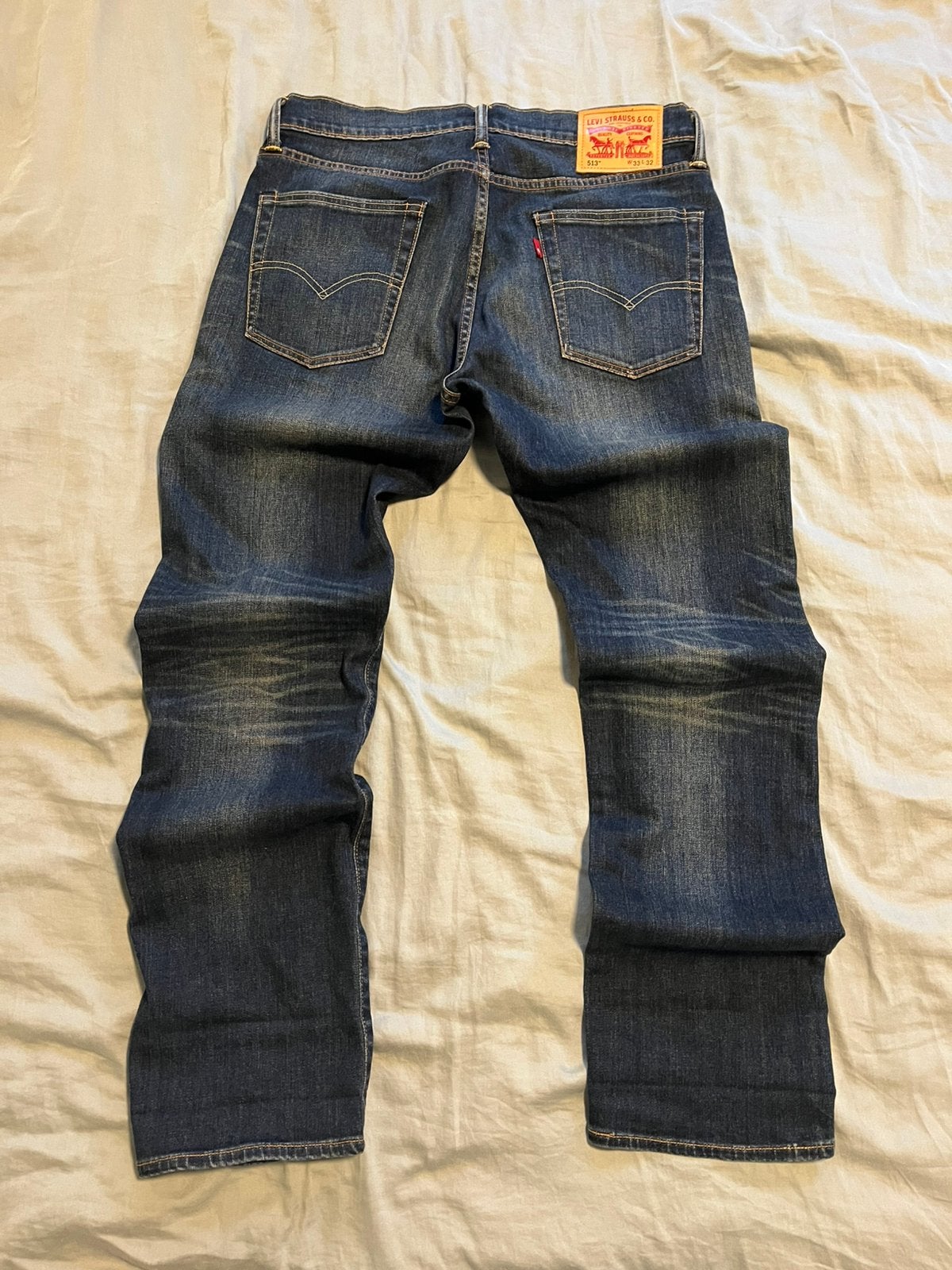 Levi’s 513 W33 L32, Ophalen, Zo goed als nieuw, Blauw, W33 - W34 (confectie 48/50)