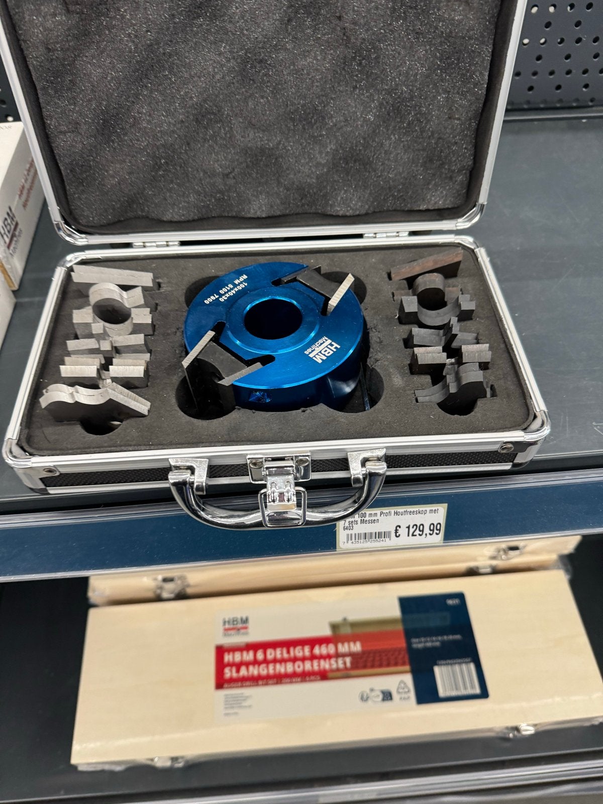 HBM Profi Houtfreeskop met Messen in Koffer flu messen, Doe-het-zelf en Verbouw, Gereedschap | Freesmachines, Ophalen of Verzenden