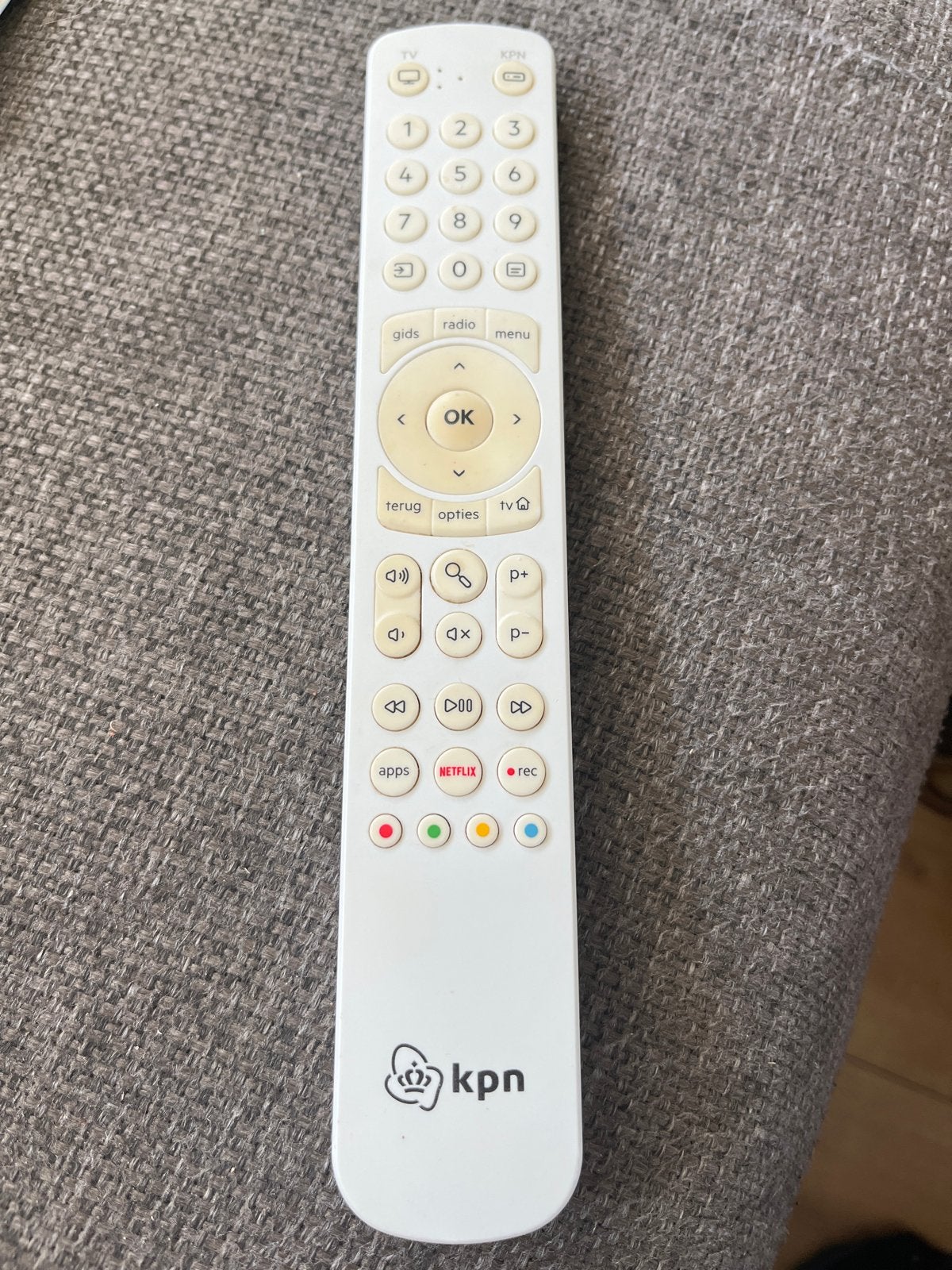 KPN afstandsbediening voor TV en ontvanger, Ophalen of Verzenden, Gebruikt, Origineel, Tv