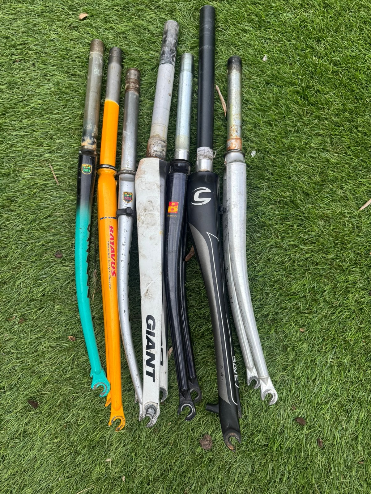 Diverse Racefiets Voorvorken - Gebruikt, Fietsen en Brommers, Fietsonderdelen, Gebruikt, Ophalen of Verzenden, Voorvork, Aluminium
