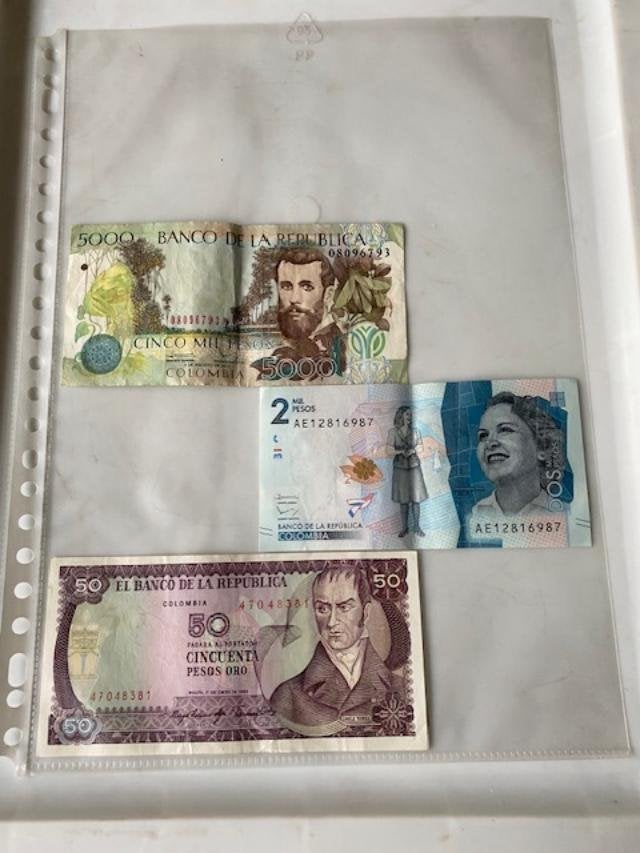 Colombia 7 Bankbiljetten, Ophalen of Verzenden, Zuid-Amerika, Setje