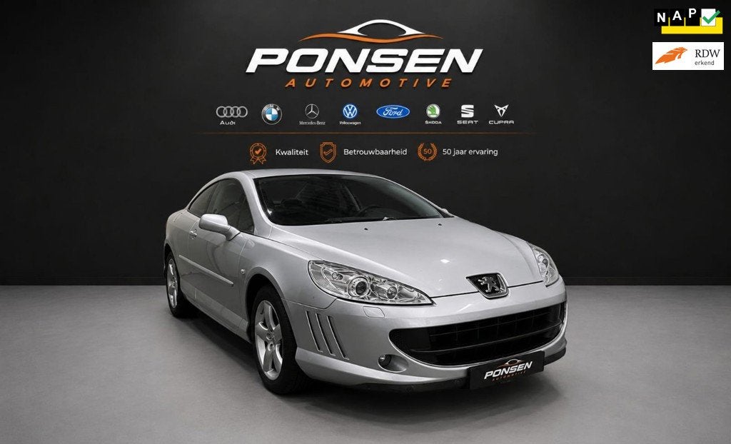 Peugeot 407 Coupé 2.2-16V Référence, Auto's, Peugeot, Voorwielaandrijving, 1390 kg, Gebruikt, 2230 cc