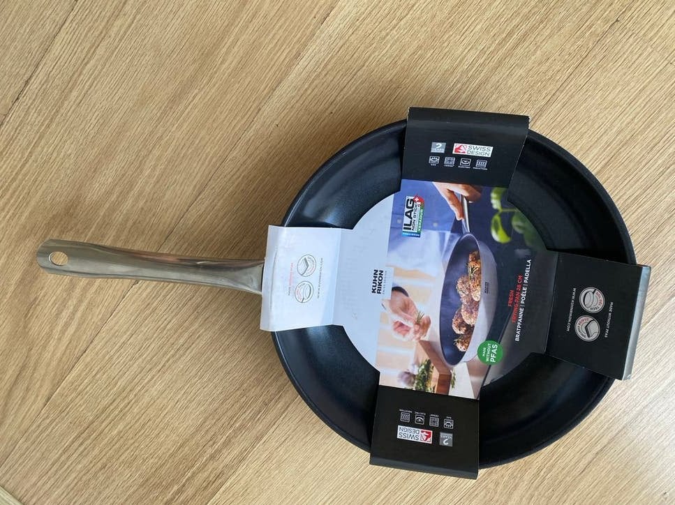 Steelpan / koekenpan kuhn ricon 28 cm NIEUW!!, Huis en Inrichting, Koekenpan, Nieuw, Ophalen of Verzenden, Rvs