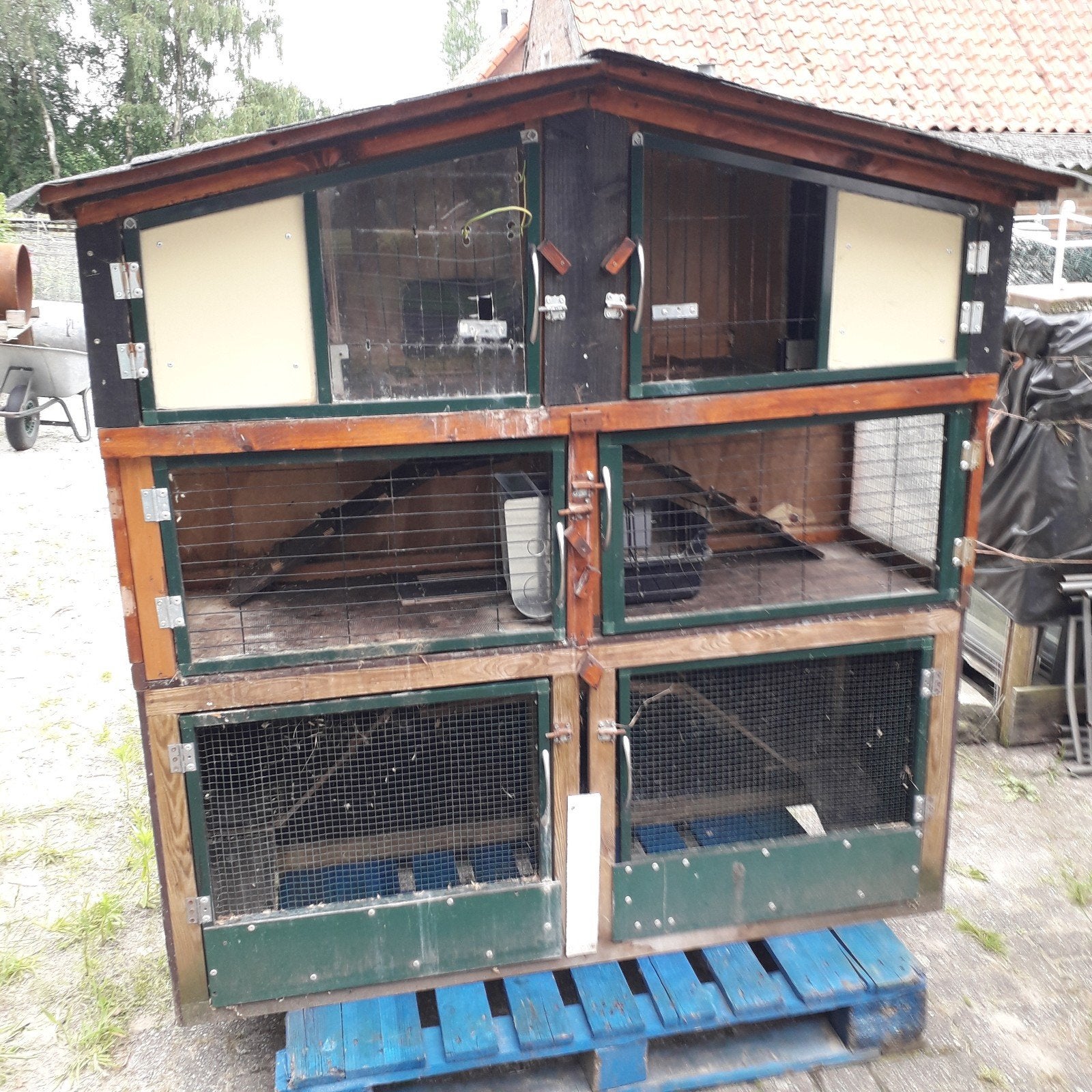 Stevig konijnen hok, Ophalen, 110 cm of meer, Hok, 90 cm of meer