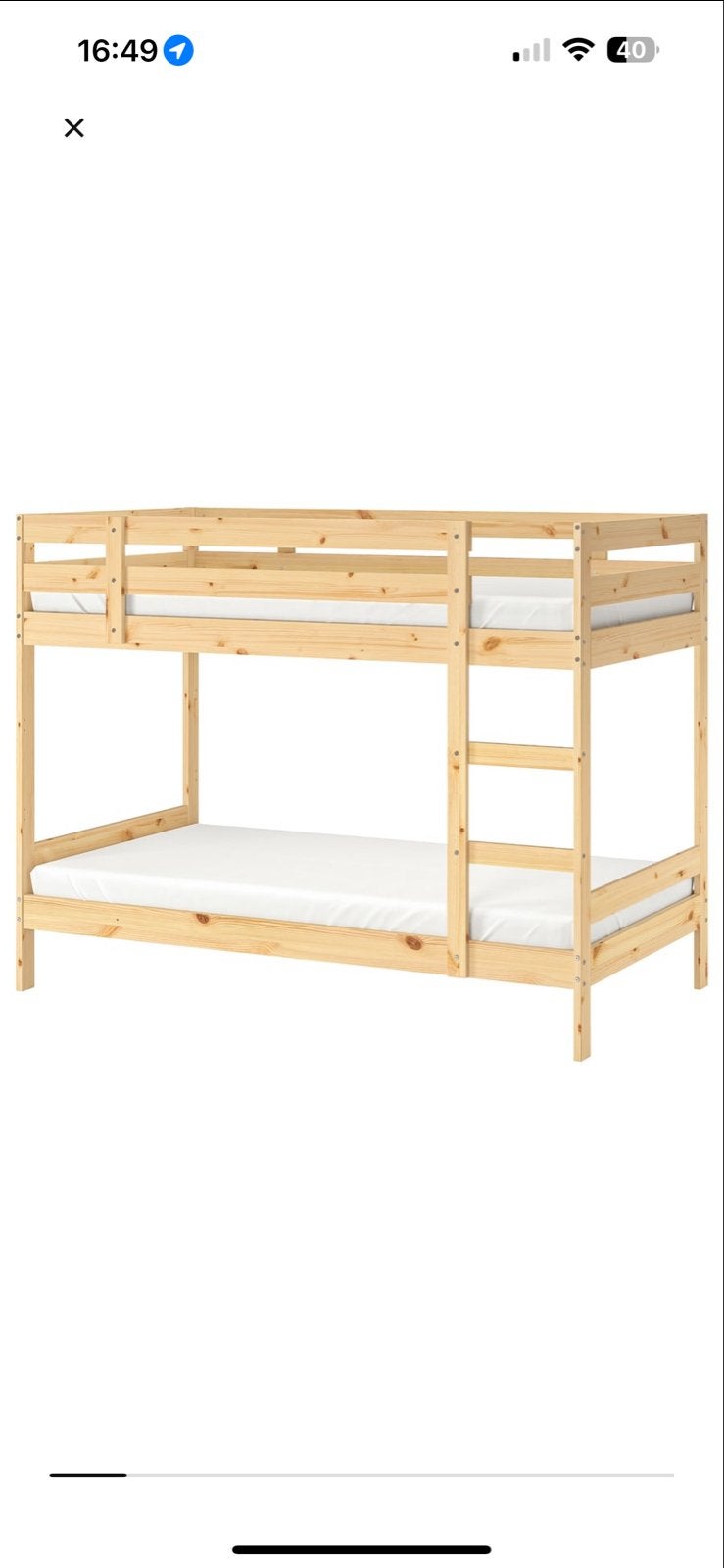 Stevig stapelbed, ideaal voor kinderkamer, Gebruikt, 90 cm, Eenpersoons, Stapelbed