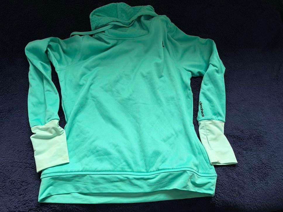 Adidas climatheat shirt licht groen maat L/M, Ophalen of Verzenden, Zo goed als nieuw, Groen
