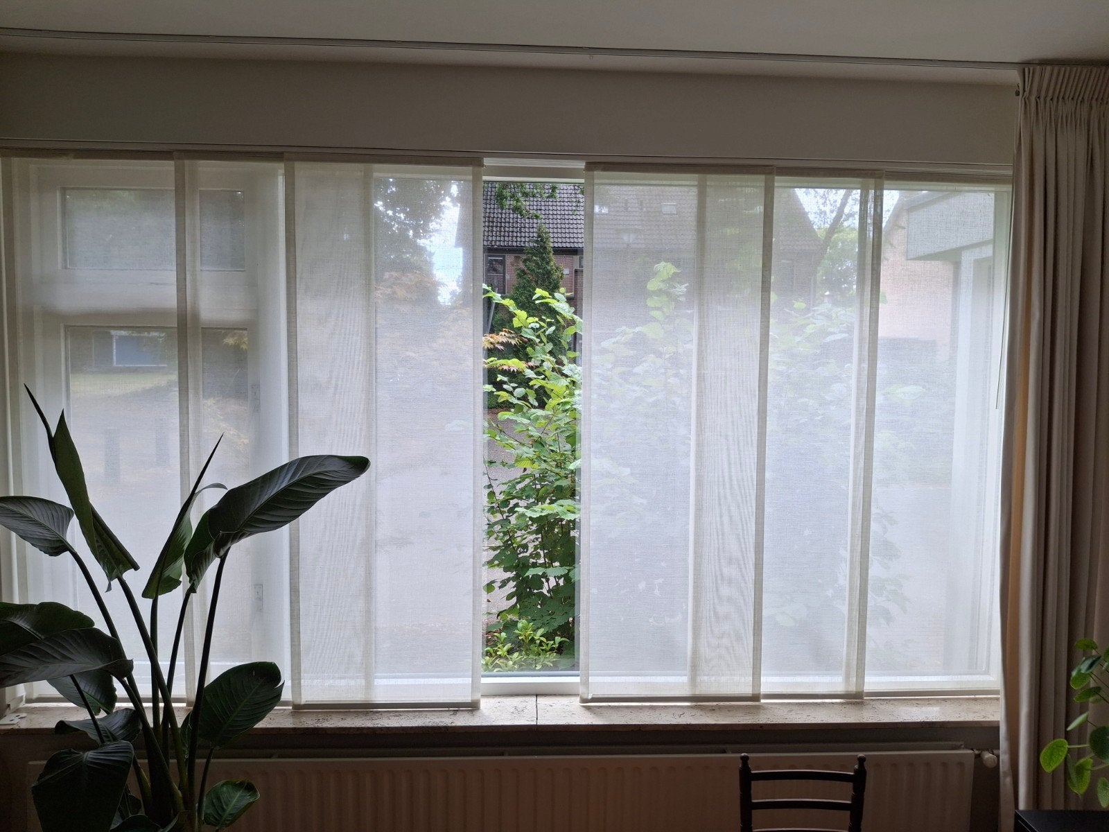 Lichtdoorlatende Paneelgordijnen - Wit/Crème, Overige materialen, Gebruikt, 329 cm, 175 cm