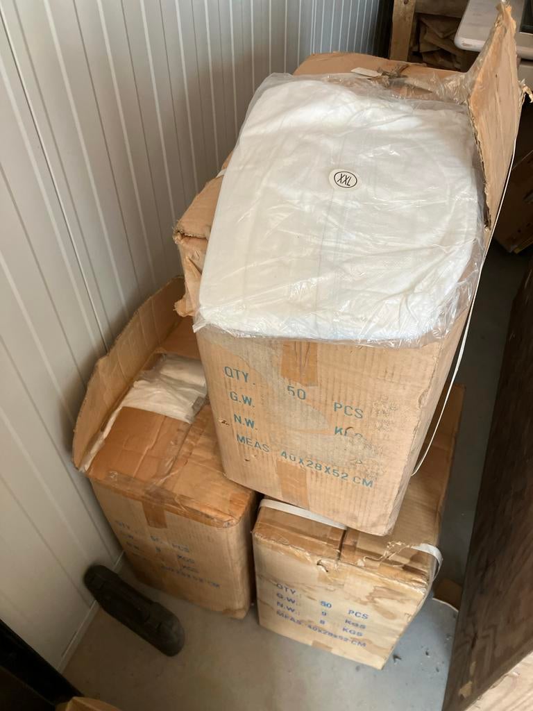 Wegwerp Overall XXL - 150 stuks Beschermende Kleding, Ophalen of Verzenden, Nieuw