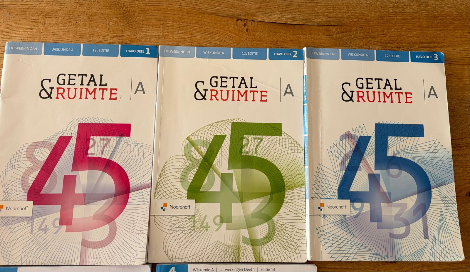Getal & Ruimte Wisk A Havo 4 & 5  Uitwerkingen editie 12&13, Boeken, Schoolboeken, Ophalen of Verzenden, Gelezen, HAVO, Wiskunde A