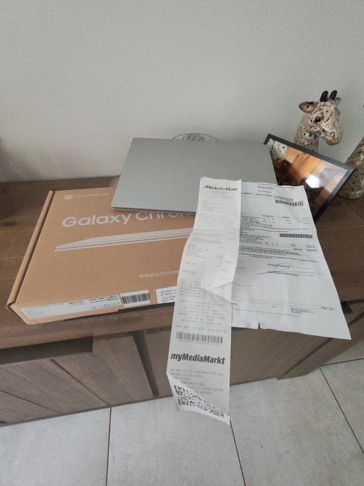 Samsung Galaxy laptop Microsoft Office 365 + schade dekking, Computers en Software, Chromebooks, Zo goed als nieuw, 14 inch, 4 GB of minder