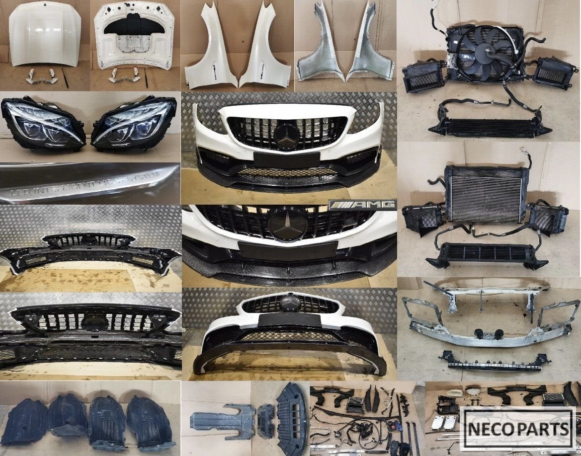 C KLASSE W205 S205 C63 AMG VOORKOP COMPLEET ALLES LEVERBAAR!, Gebruikt, -, Ophalen of Verzenden, Spatbord