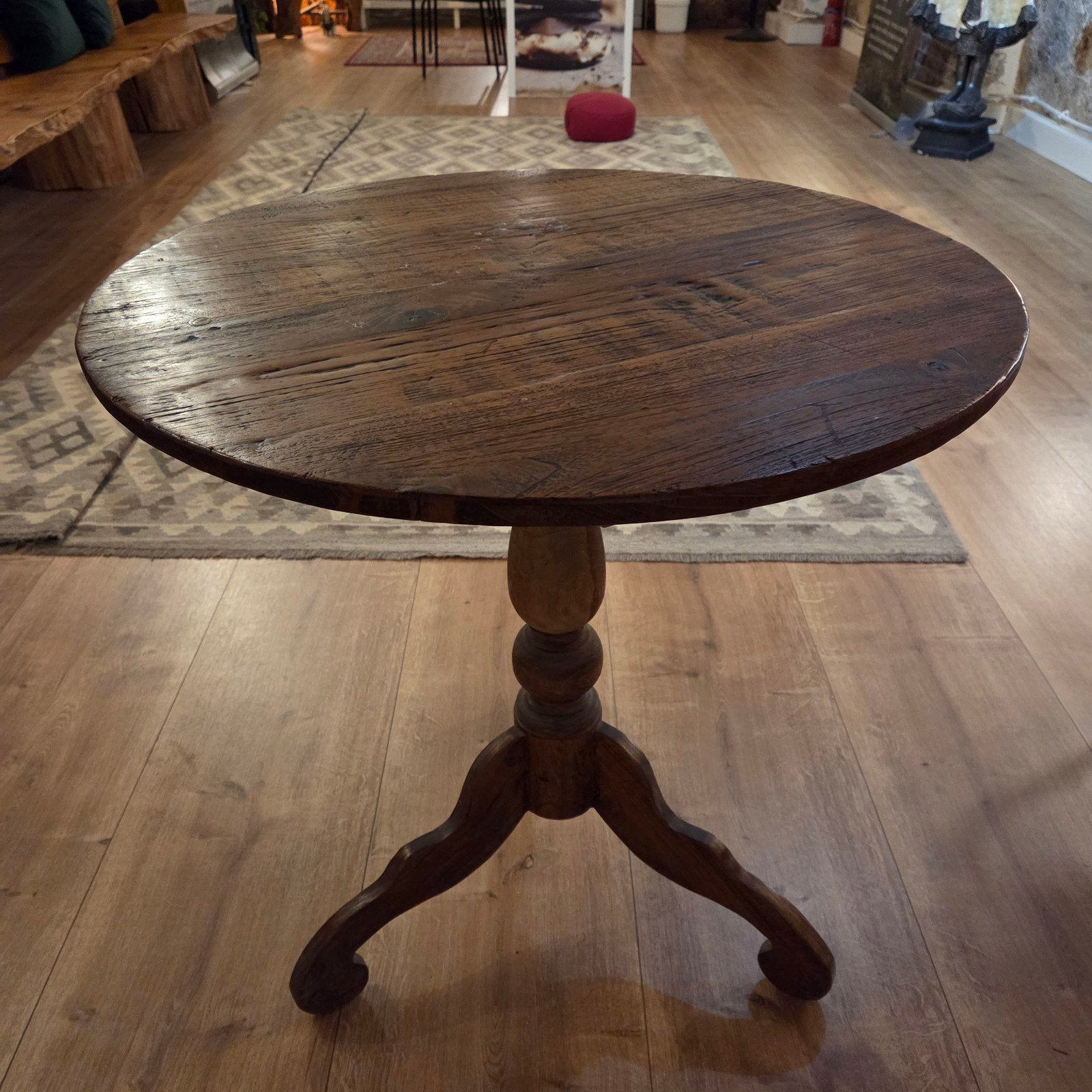 Frans wijntafeltje, rond, 70cm doorsnede, demontabel, Ophalen