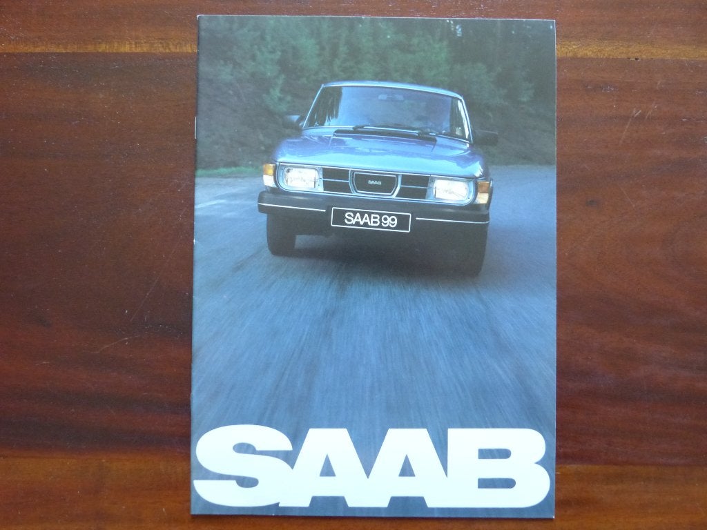 Saab 99  1981  brochure, Verzenden, Zo goed als nieuw, Overige merken